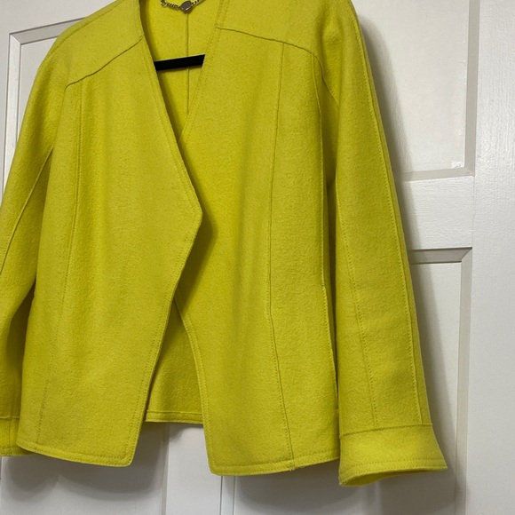 Marc Cain Vibrant Yellow Wool Jacket - Picture 8 of 16